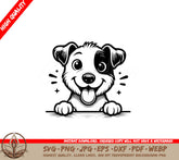 Excited Jack Russell Terrier SVG - Digital Product in Various Formats